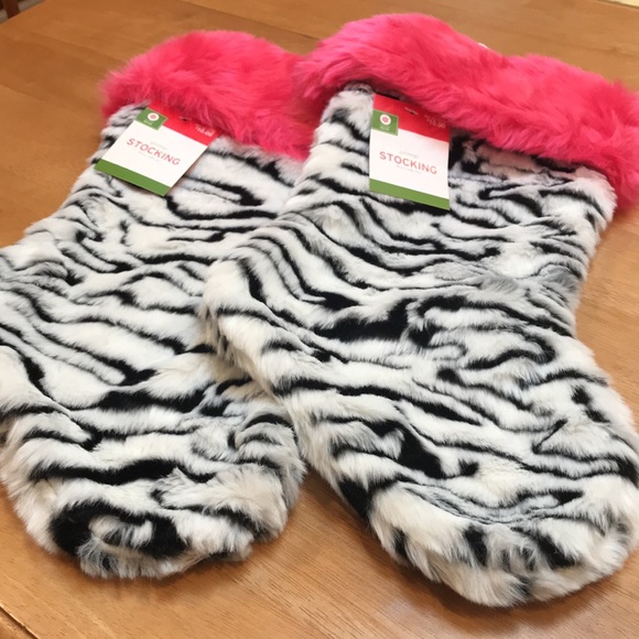 2 Holiday Stockings - Animal Print - Picture 7 of 8